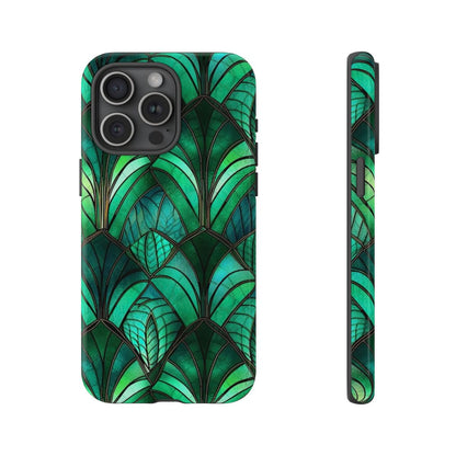 Emerald Green Stained Glass Tough Case