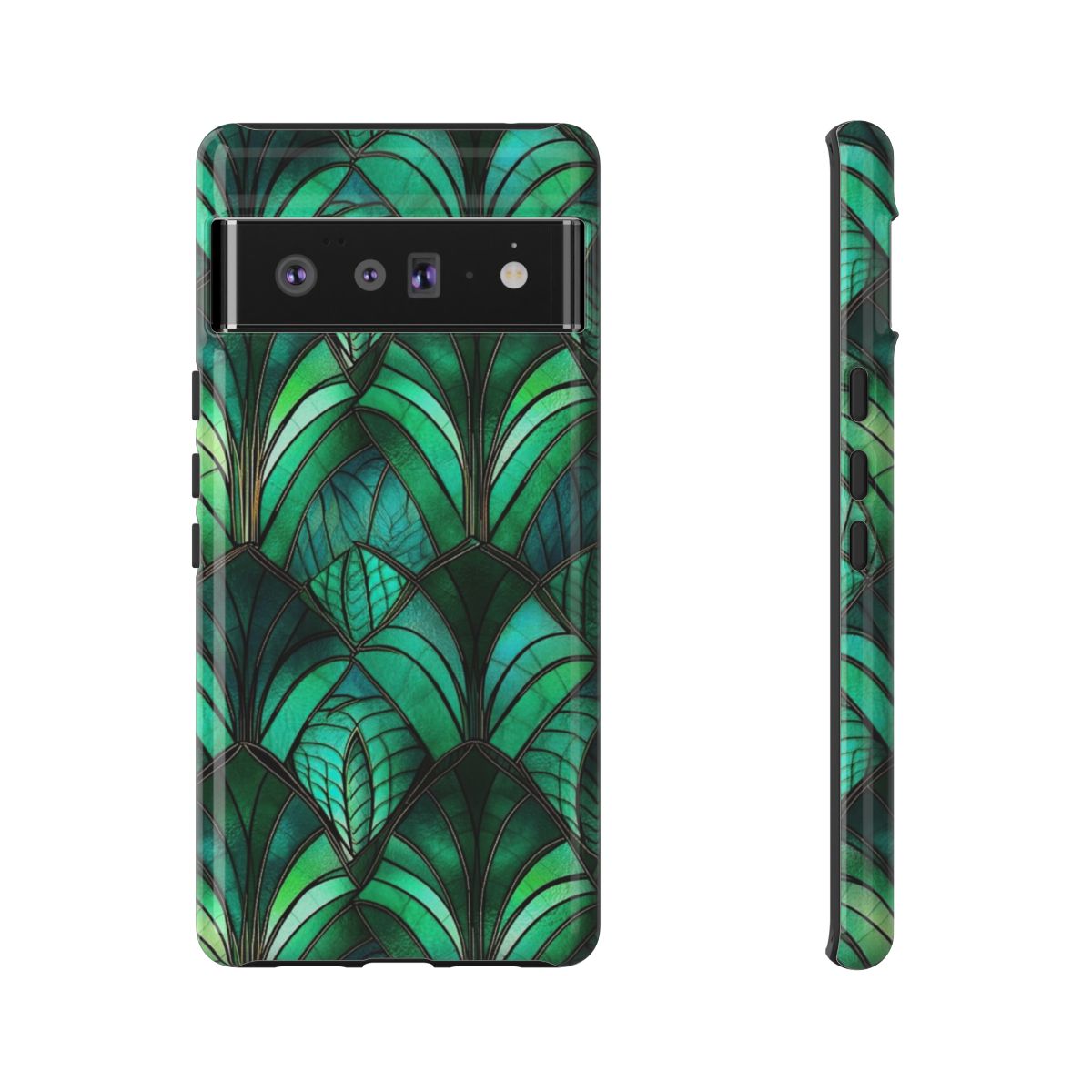 Emerald Green Stained Glass Tough Case