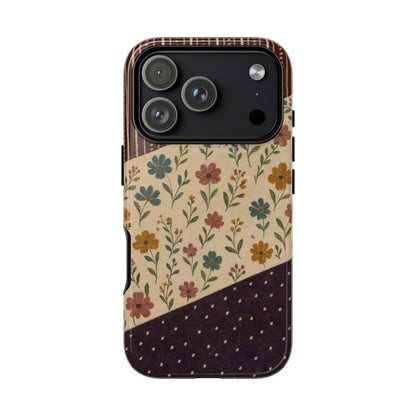 Fall Floral Stripe Tough Case - iPhone 18 Pro