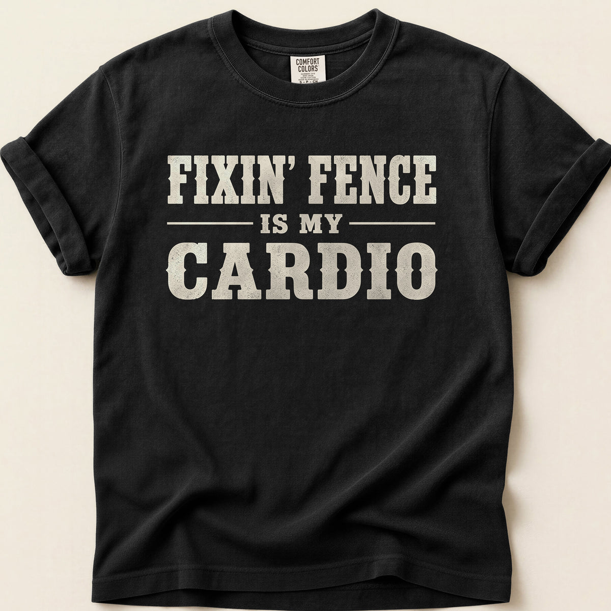 Fixin Fence Cardio T-shirt on Black