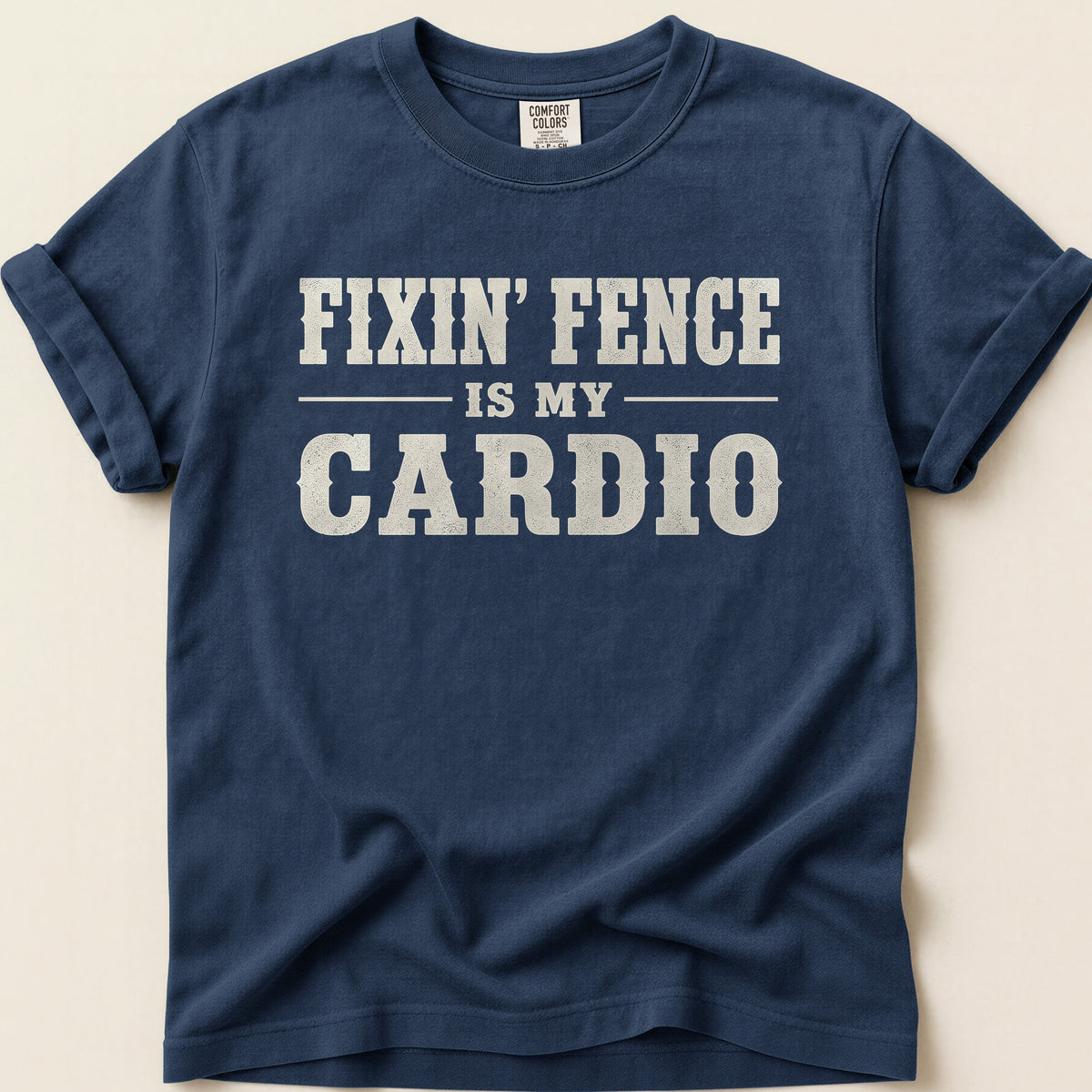 Fixin Fence Cardio T-shirt on Navy