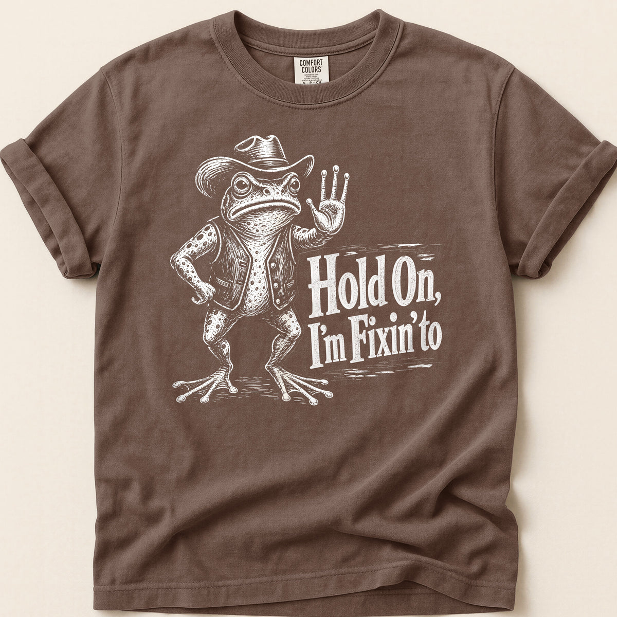 Fixin To Frog T-shirt on Espresso