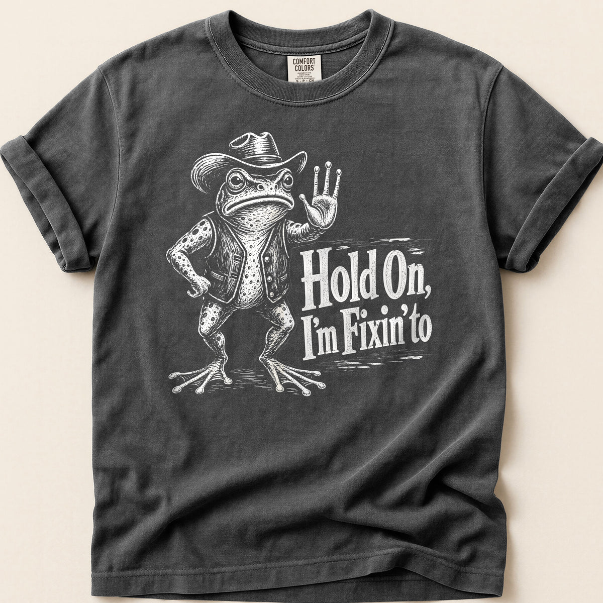 Fixin To Frog T-shirt on Pepper