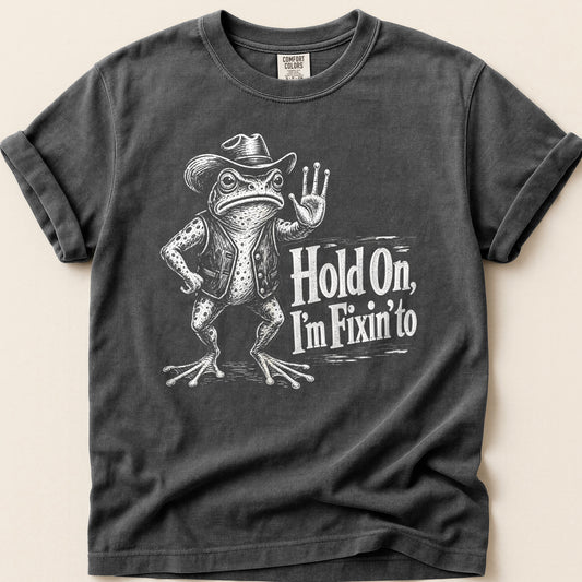 Fixin To Frog T-shirt on Pepper