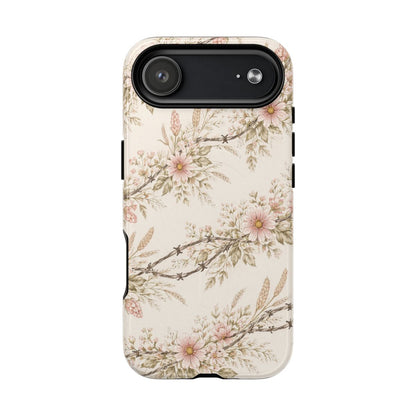 Floral Barbed Wire Magnetic Case