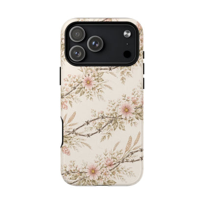 Floral Barbed Wire Magnetic Case
