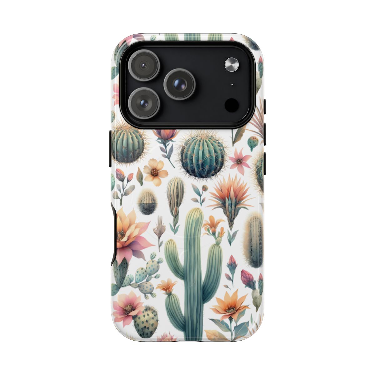 Floral Cactus Magnetic Case