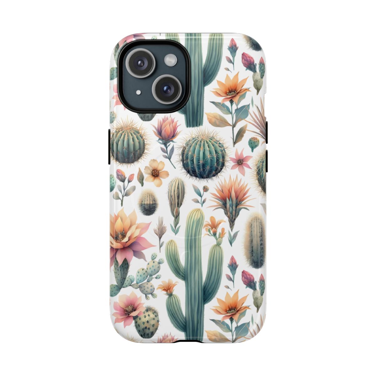 Floral Cactus Magnetic Case