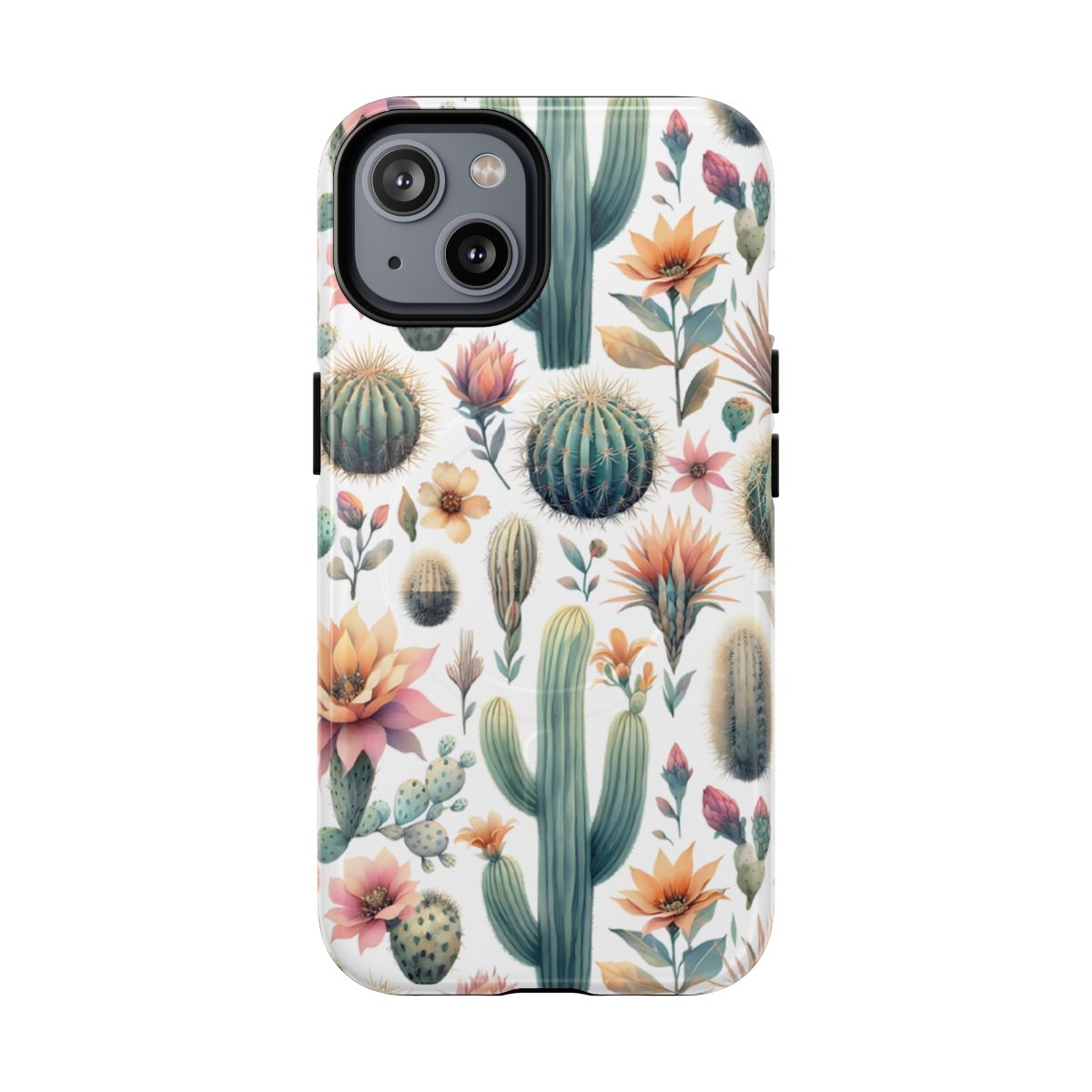 Floral Cactus Magnetic Case