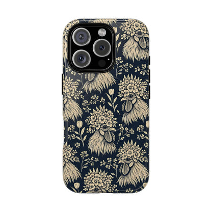 Floral Rooster Magnetic Case