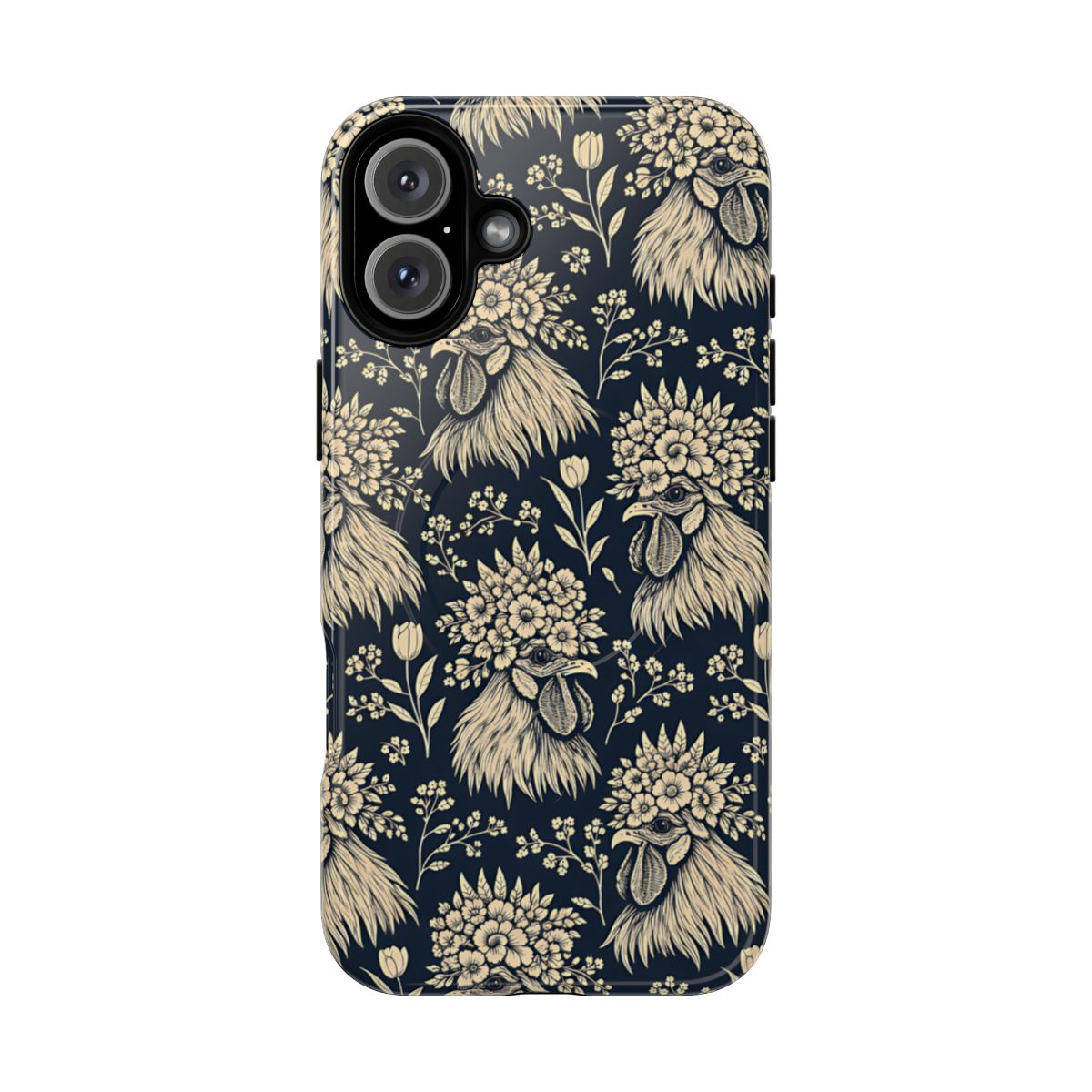 Floral Rooster Magnetic Case
