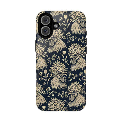 Floral Rooster Magnetic Case