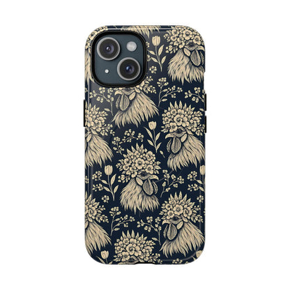 Floral Rooster Magnetic Case