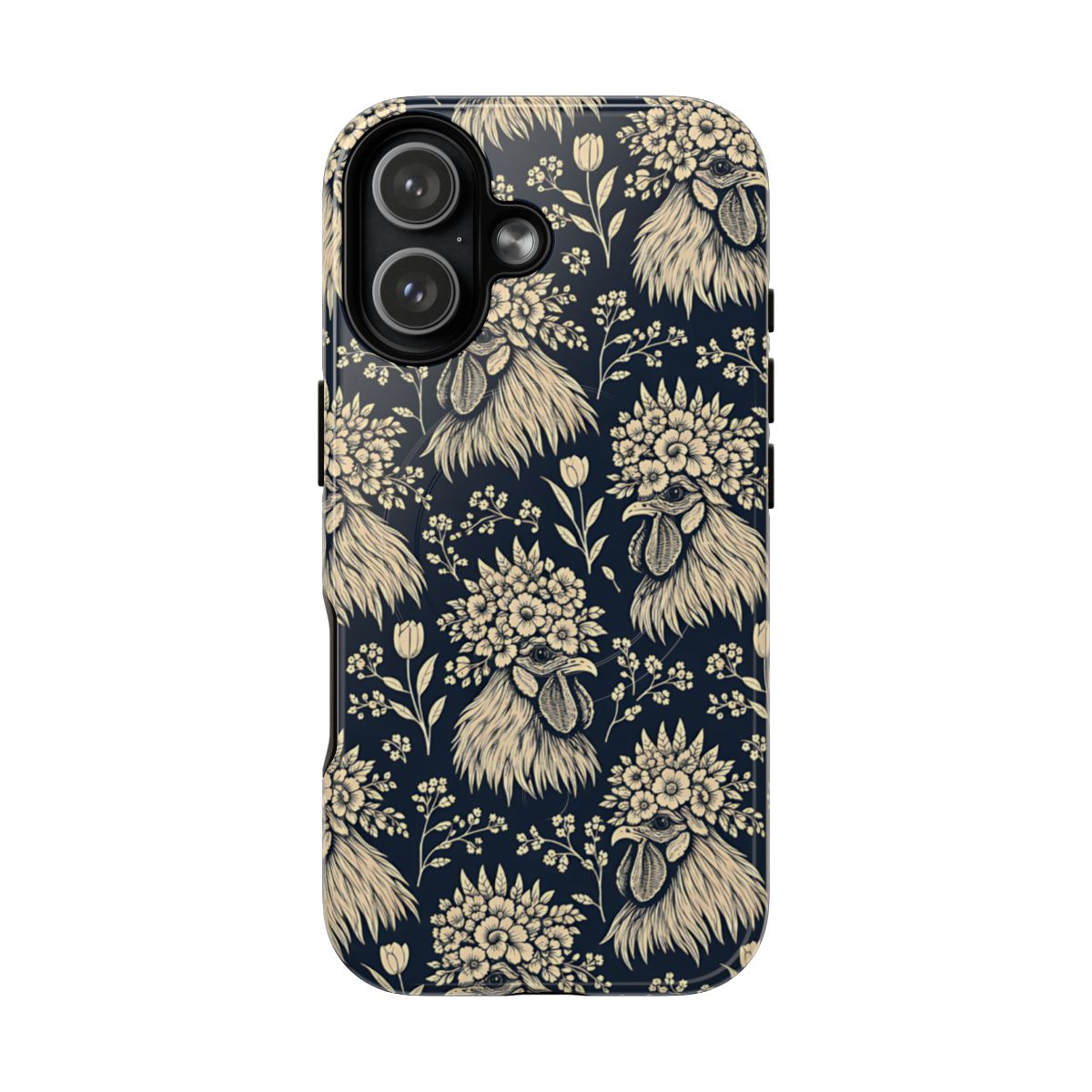Floral Rooster Magnetic Case