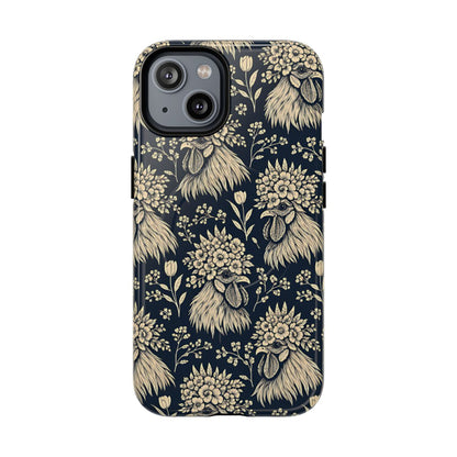 Floral Rooster Magnetic Case