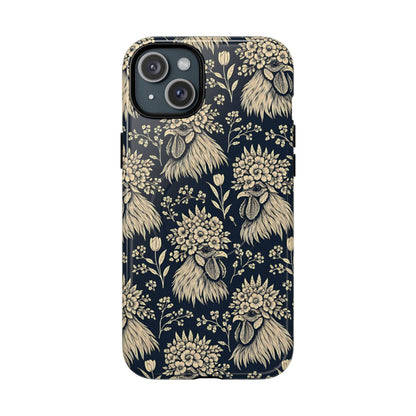 Floral Rooster Magnetic Case