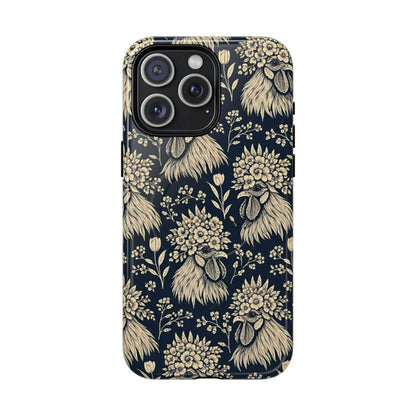 Floral Rooster Magnetic Case