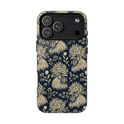 Floral Rooster Magnetic Case