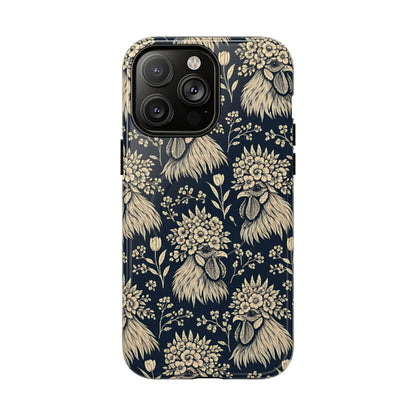Floral Rooster Magnetic Case