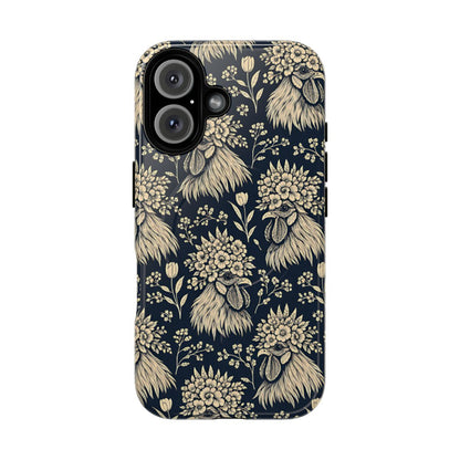 Floral Rooster Magnetic Case