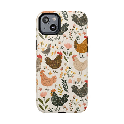 Floral Chickens Magnetic Case