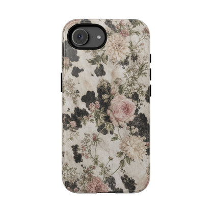 Floral Cowhide Tough Case - iPhone 16e