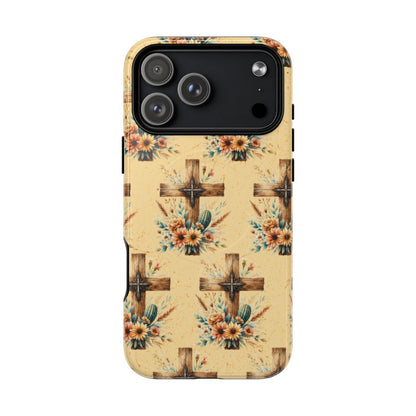 Floral Crosses Magnetic Case