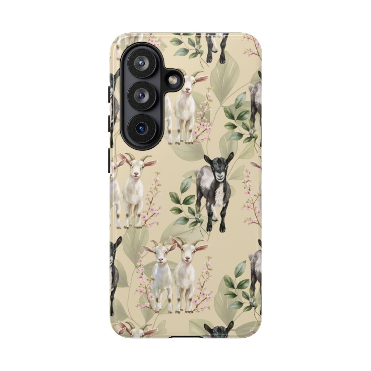 Floral Goats Tough Case