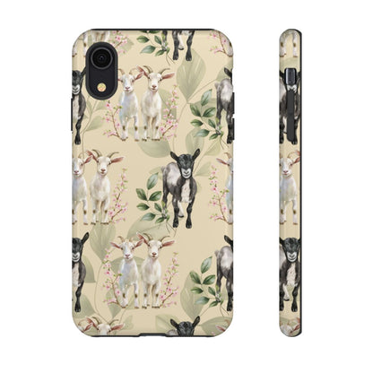 Floral Goats Tough Case