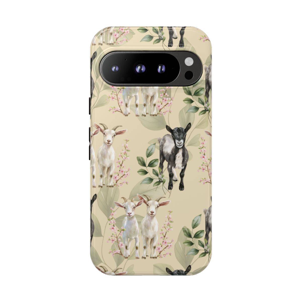 Floral Goats Tough Case