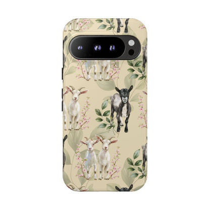 Floral Goats Tough Case