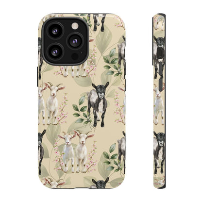 Floral Goats Tough Case