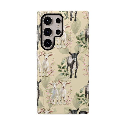 Floral Goats Tough Case