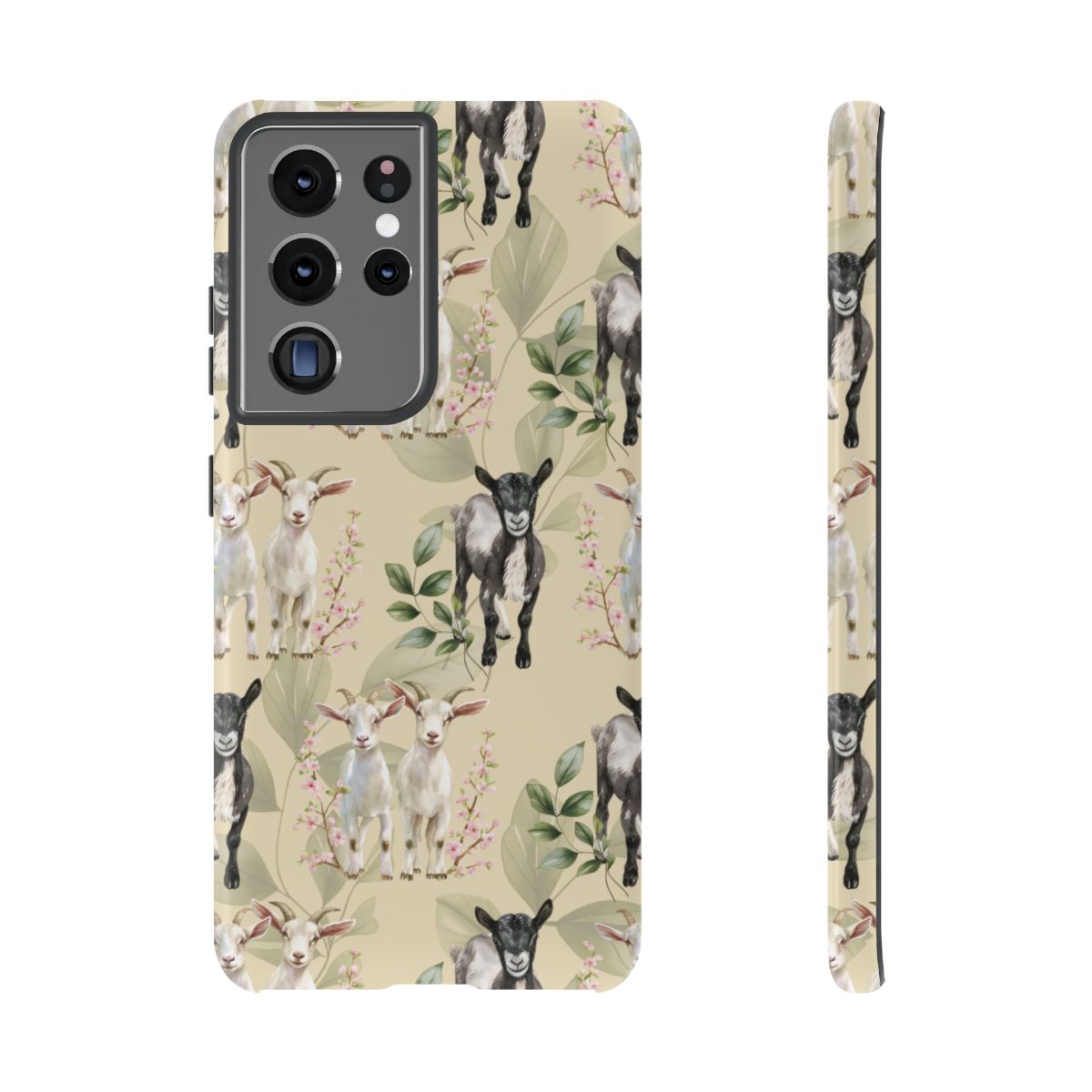Floral Goats Tough Case