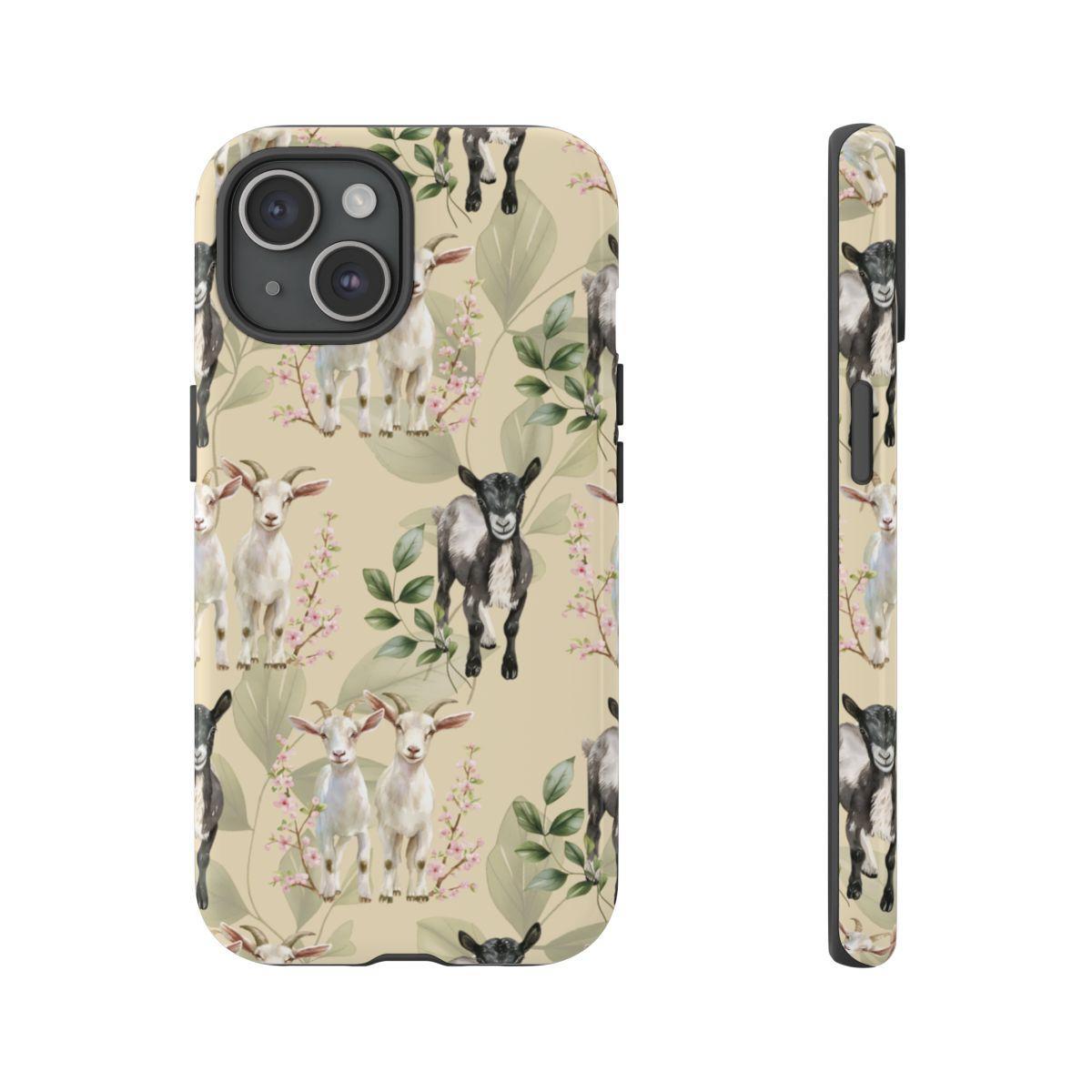 Floral Goats Tough Case