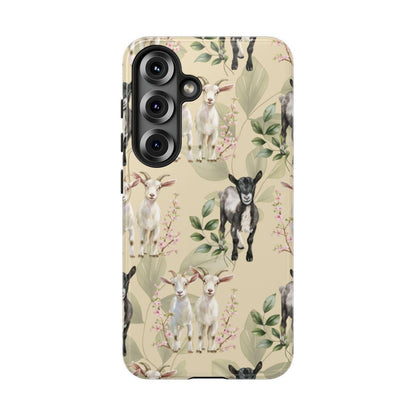 Floral Goats Tough Case