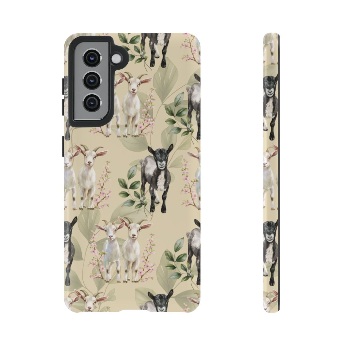 Floral Goats Tough Case