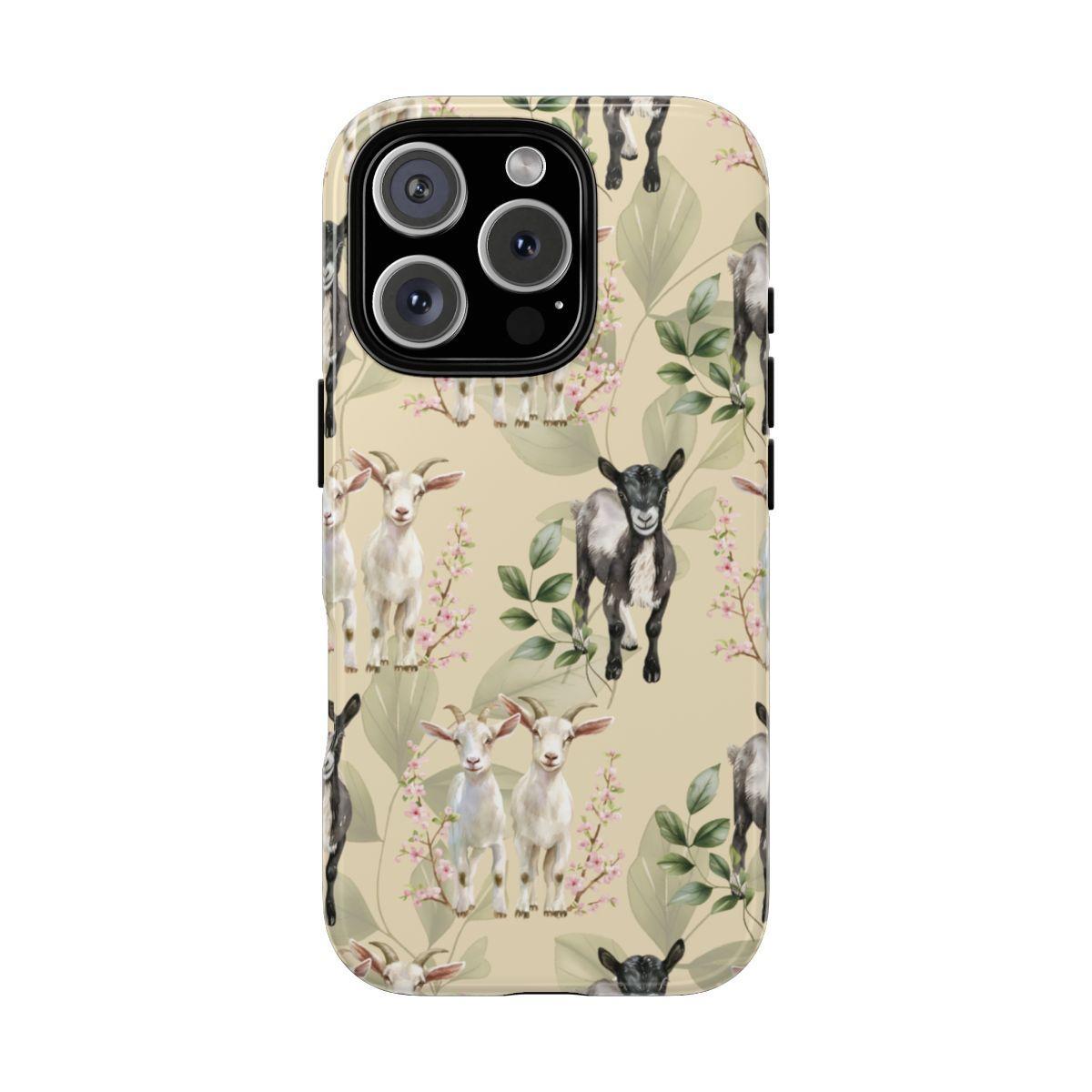 Floral Goats Tough Case