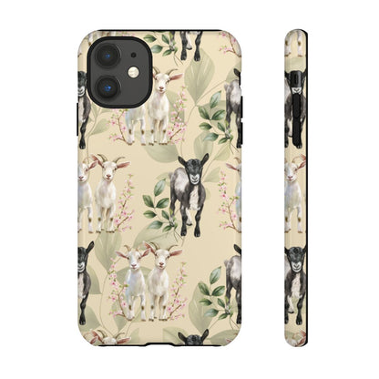 Floral Goats Tough Case