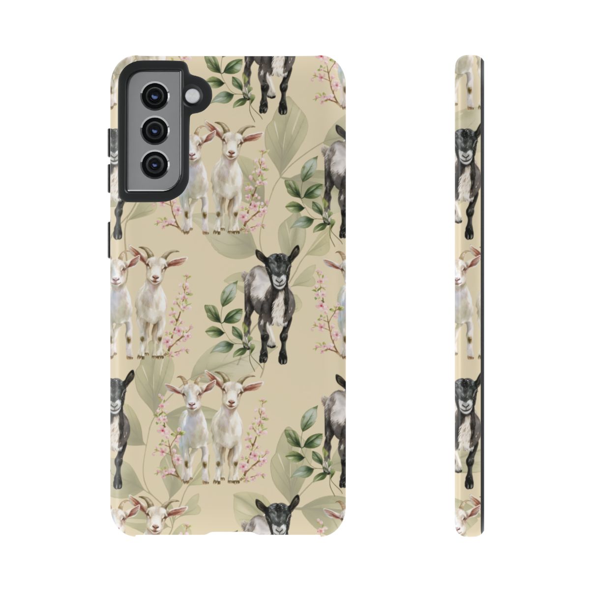 Floral Goats Tough Case