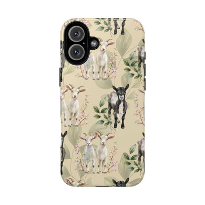 Floral Goats Tough Case