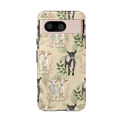 Floral Goats Tough Case