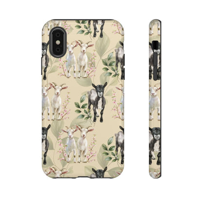 Floral Goats Tough Case
