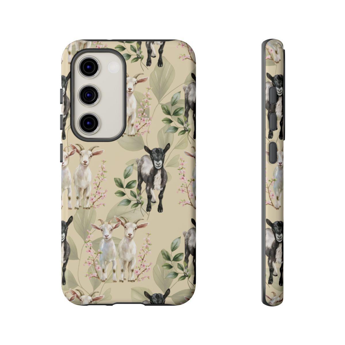 Floral Goats Tough Case