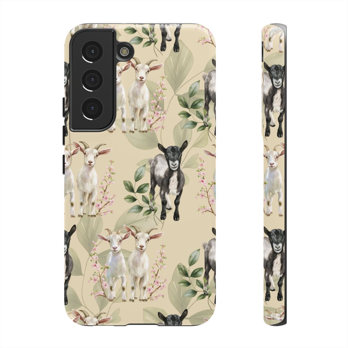 Floral Goats Tough Case