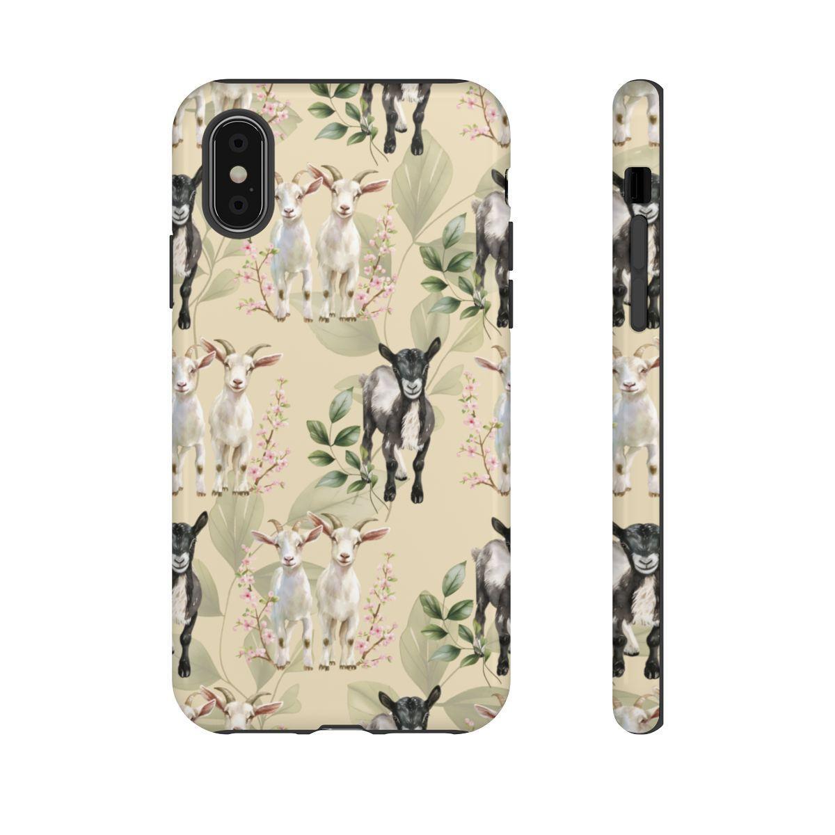Floral Goats Tough Case
