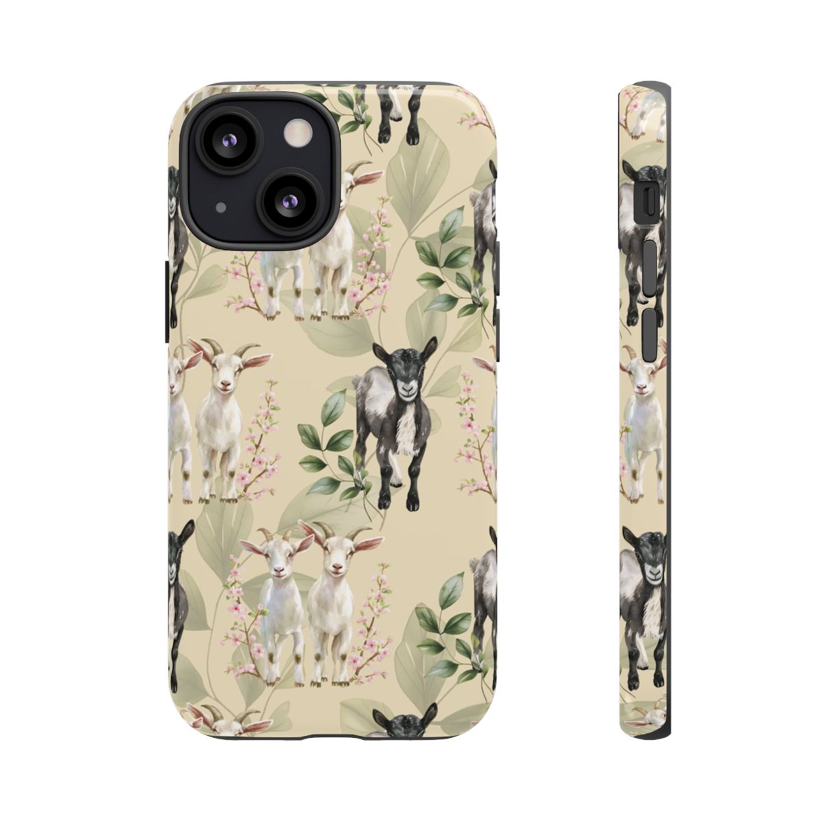 Floral Goats Tough Case