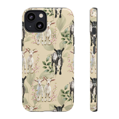 Floral Goats Tough Case