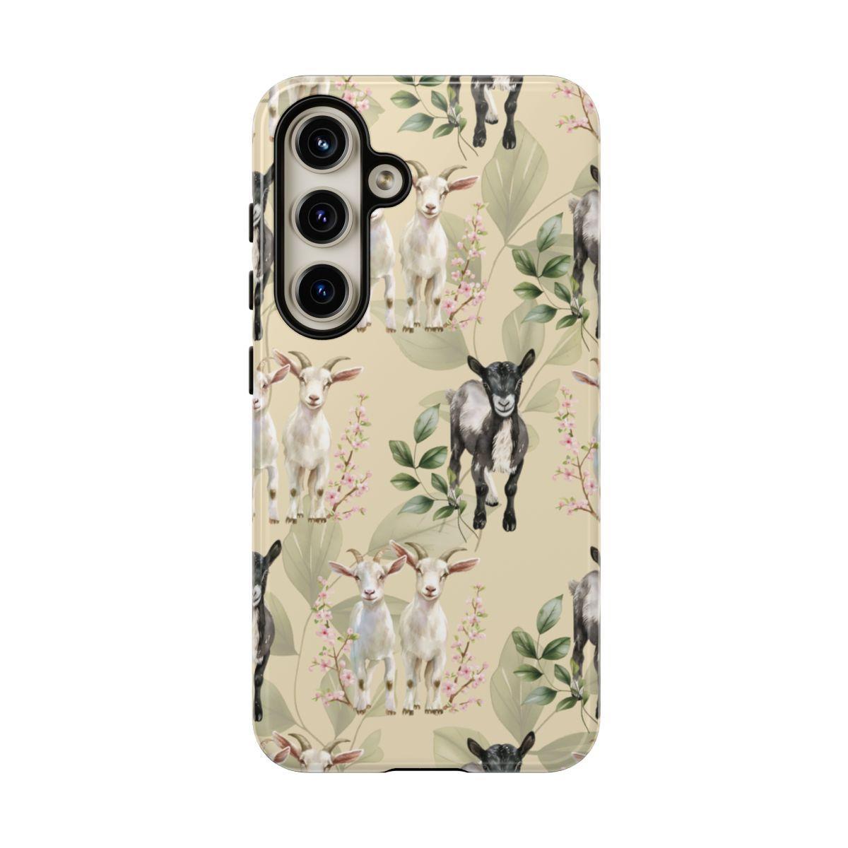Floral Goats Tough Case