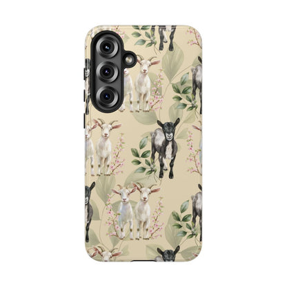 Floral Goats Tough Case